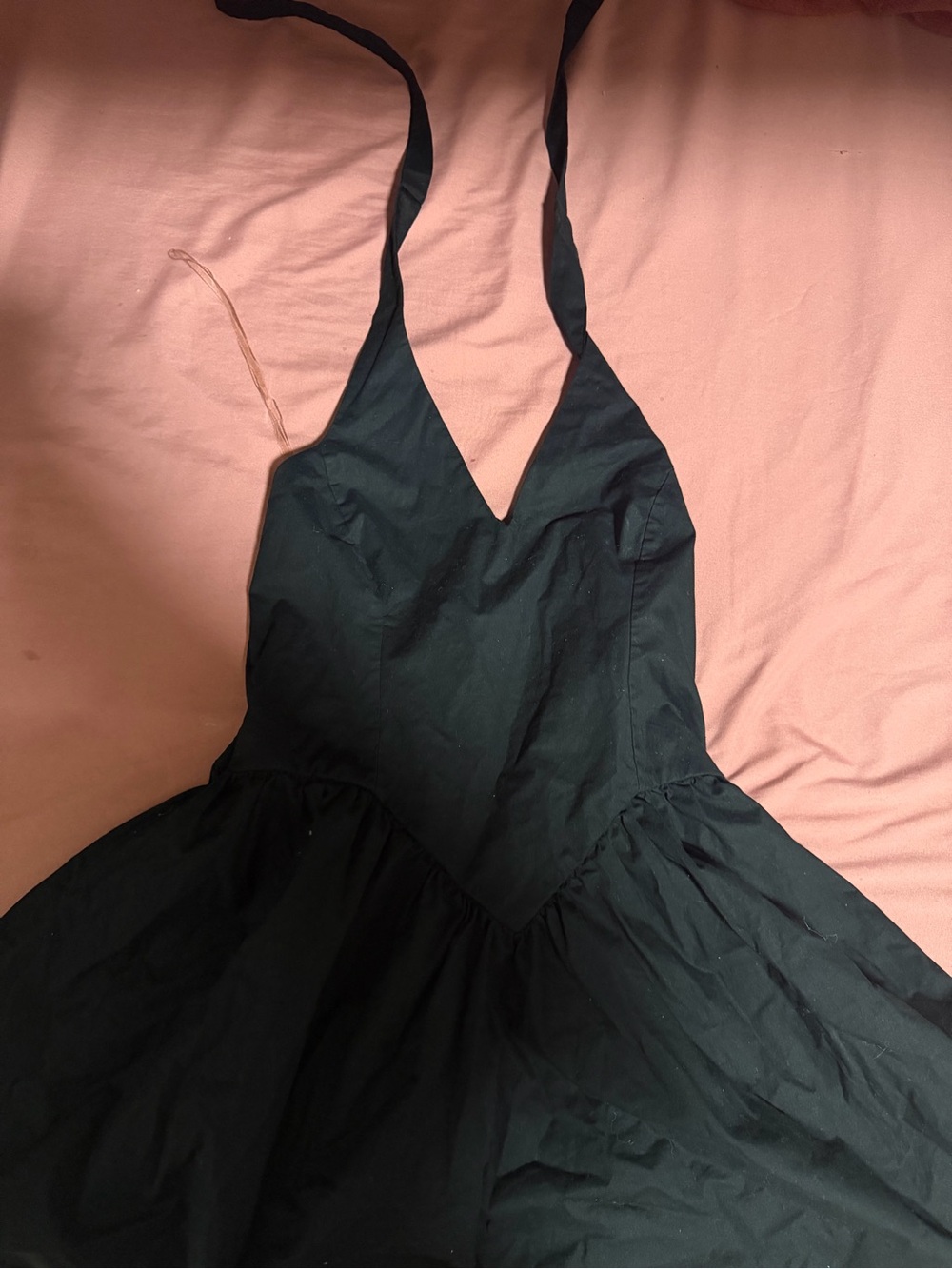 Kids Black One-Piece Halter Dress